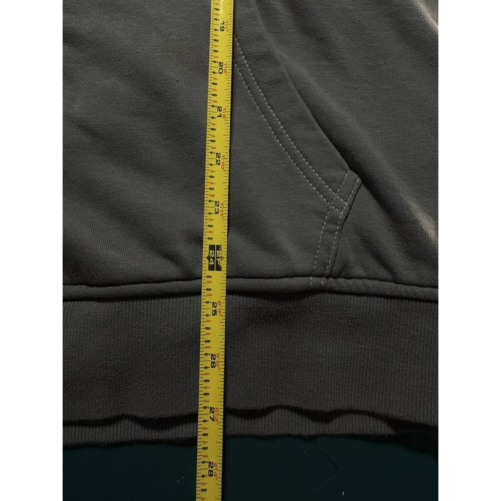 True Religion Buddha Sherpa Lined Full Zip Hoodie Sweatshirt Men's Large Gray - Picture 13 of 13